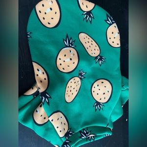 Green pineapple dog sweater